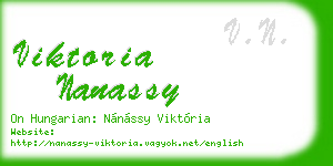 viktoria nanassy business card