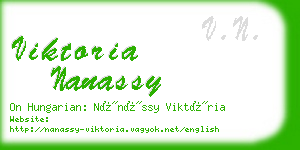 viktoria nanassy business card